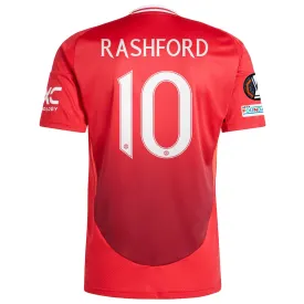 adidas Manchester United Marcus Rashford Home Jersey w/ Europa League Patches 24/25 (MUFC Red)