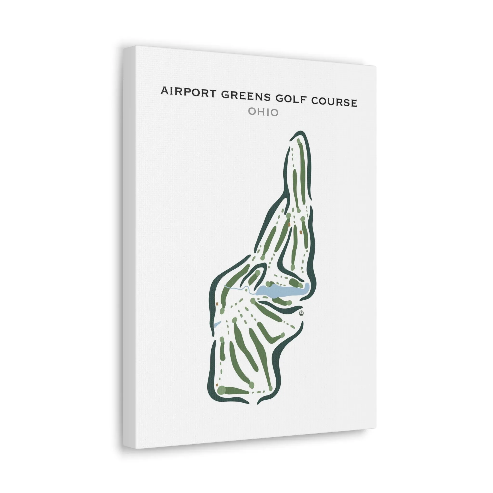 Airport Greens Golf Course, Ohio - Printed Golf Courses