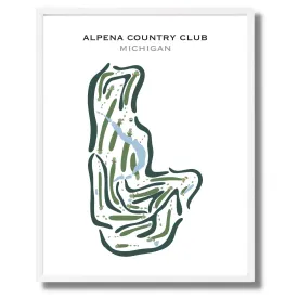 Alpena Country Club, Michigan - Printed Golf Courses