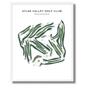 Atlas Valley Golf Club, Michigan - Printed Golf Courses