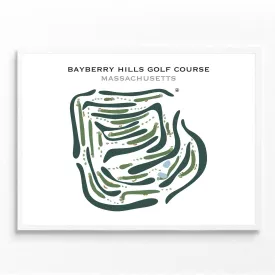 Bayberry Hills Golf Course, Massachusetts - Printed Golf Courses