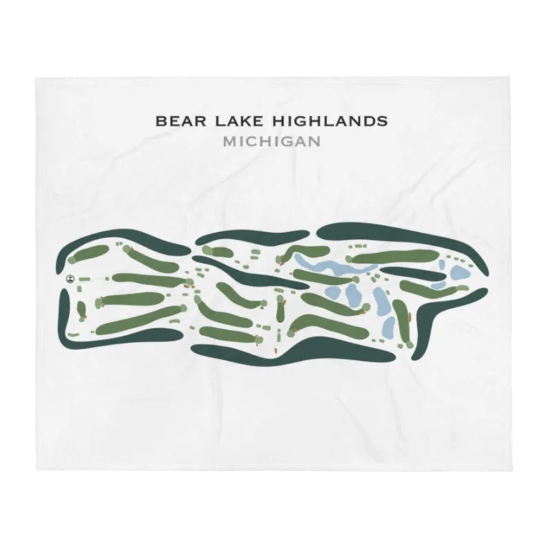 Bear Lake Highlands Golf Course, Michigan - Printed Golf Course