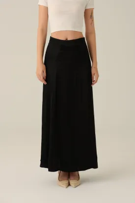 Beauty in you high waisted silky skirt