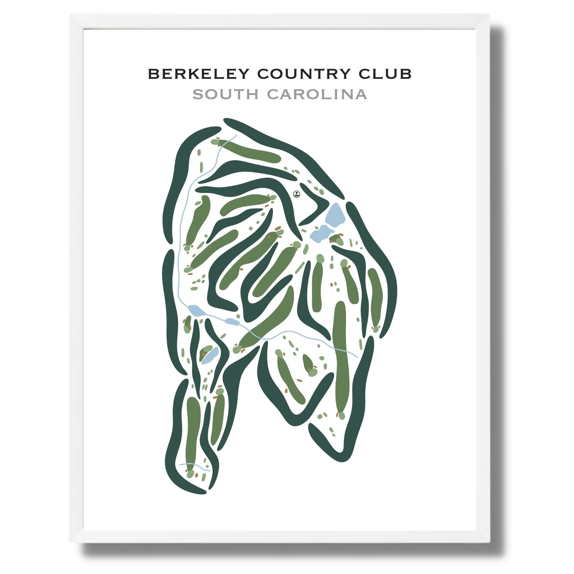 Berkeley Country Club, South Carolina - Printed Golf Courses