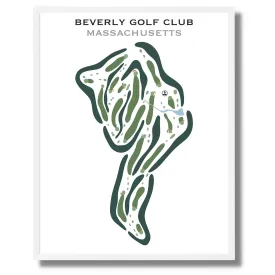 Beverly Golf Club, Massachusetts - Printed Golf Courses