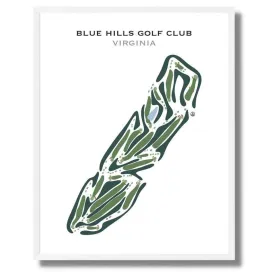 Blue Hills Golf Club, Virginia - Printed Golf Courses