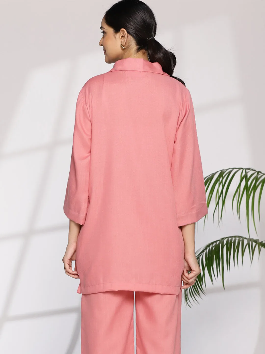 Blush CottonSlub ShirtTop