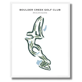 Boulder Creek Golf Club, Michigan - Printed Golf Courses