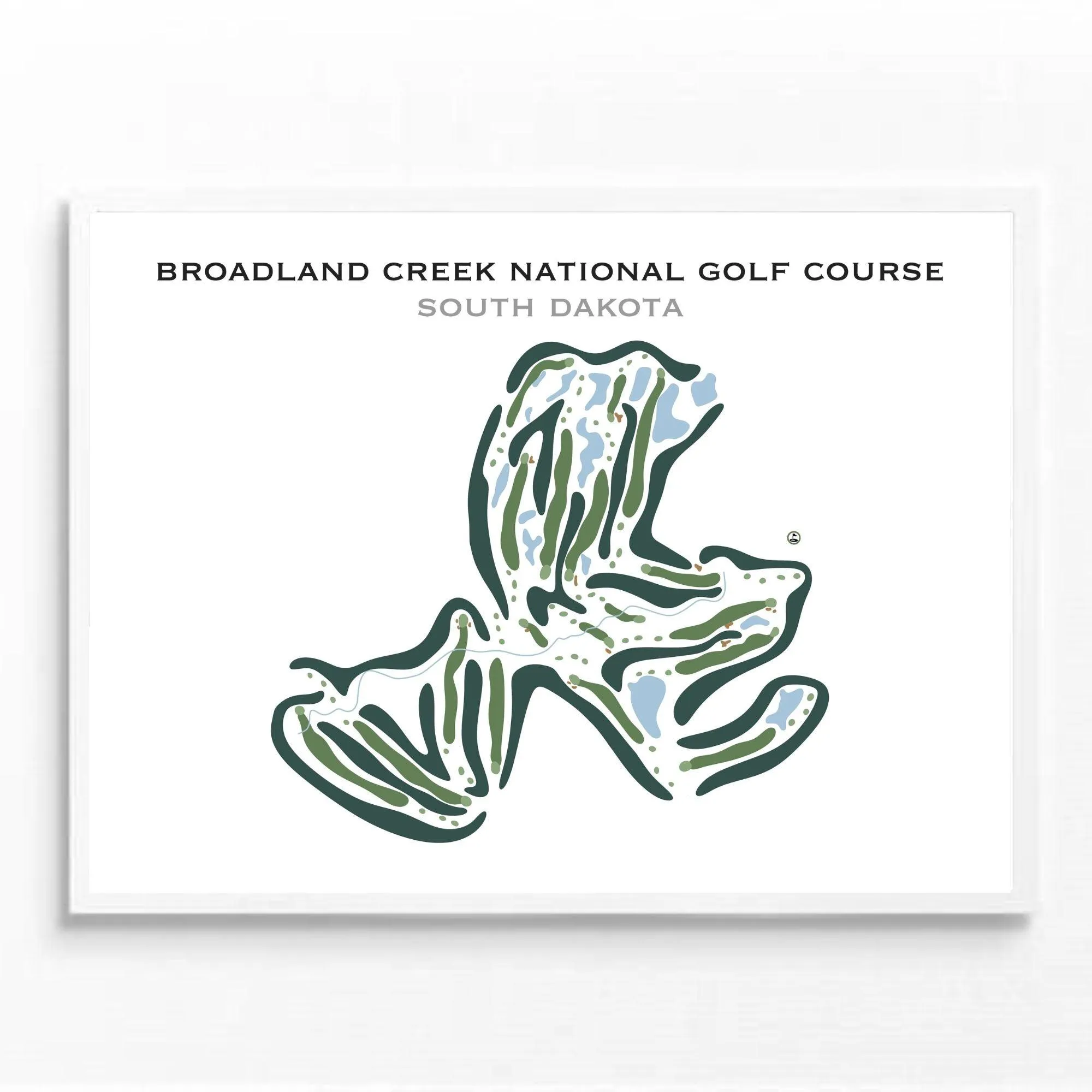 Broadland Creek National Golf Course, South Dakota - Printed Golf Courses