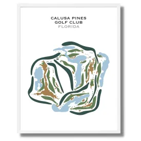 Calusa Pines Golf Club, Florida - Printed Golf Courses