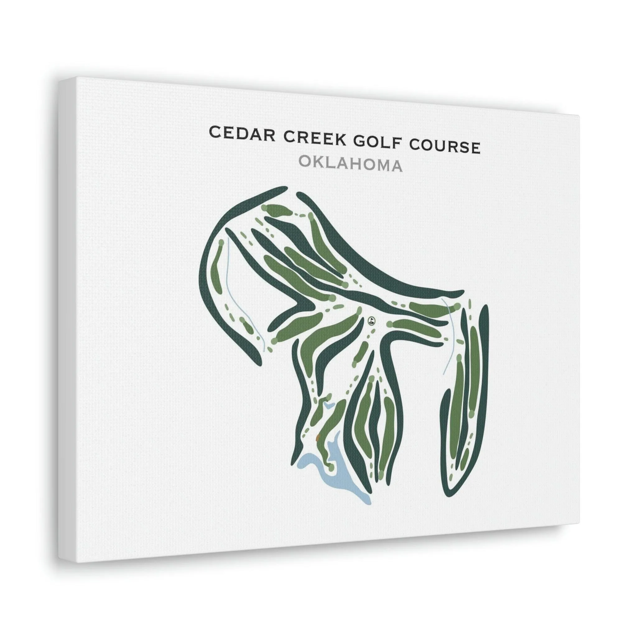 Cedar Creek Golf Course, Oklahoma - Printed Golf Courses