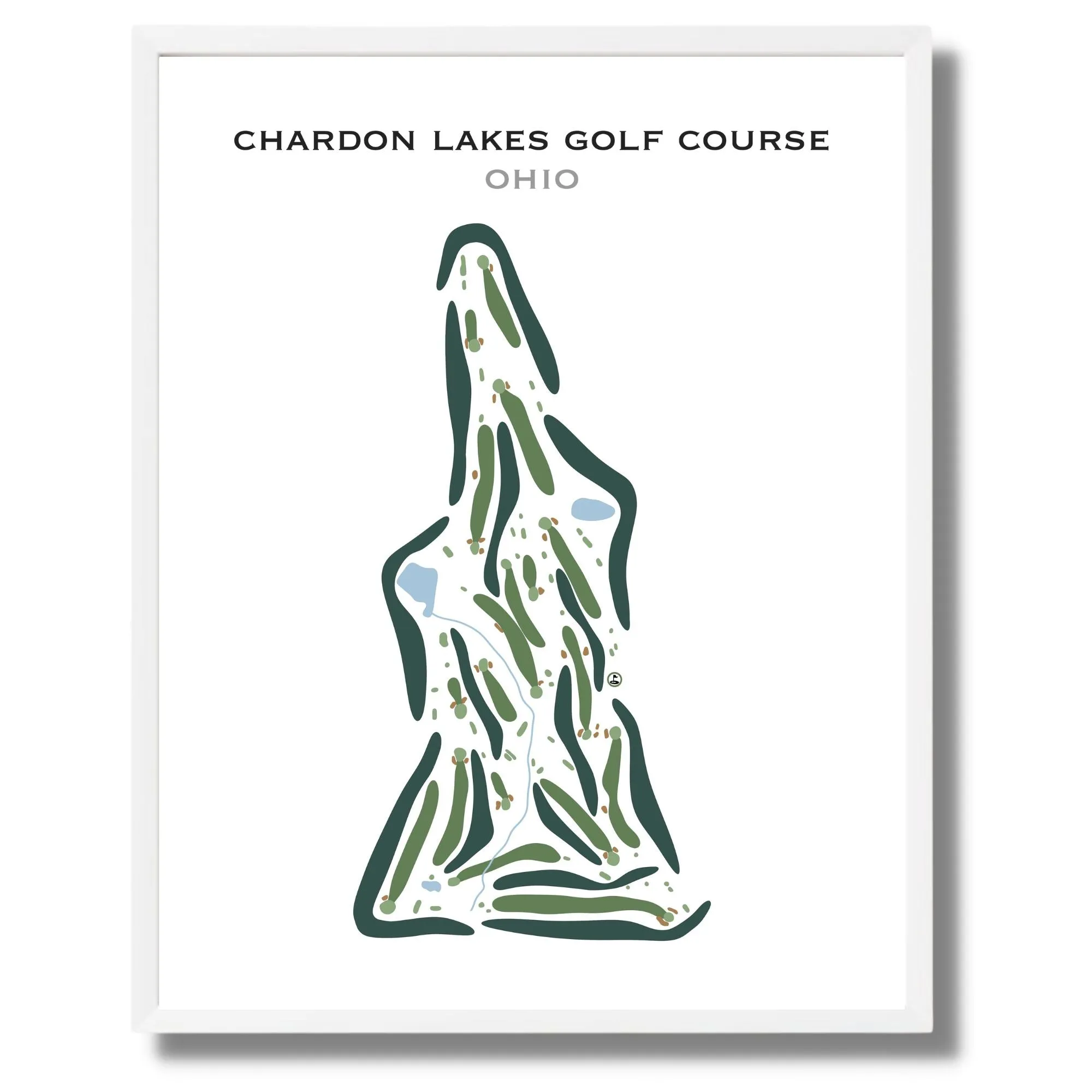 Chardon Lakes Golf Course, Ohio - Printed Golf Course