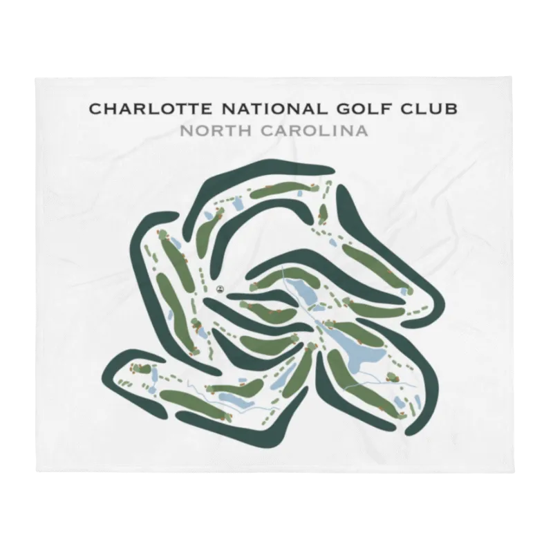 Charlotte National Golf Club, North Carolina - Printed Golf Course