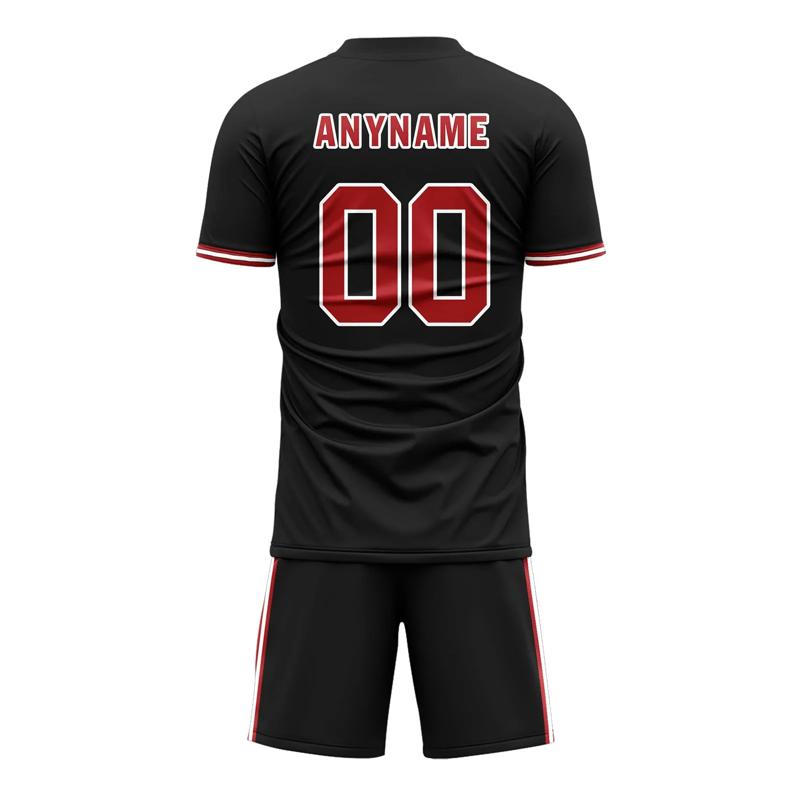 Custom Black Soccer Sets Jersey Personalized SCJ101-D28025