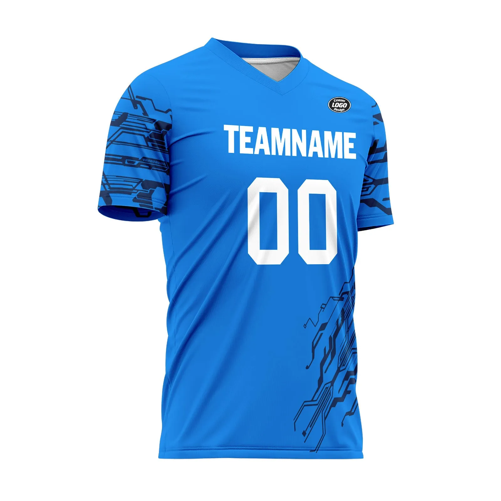 Custom Blue Soccer Sets Jersey Personalized SCJ101-D28044