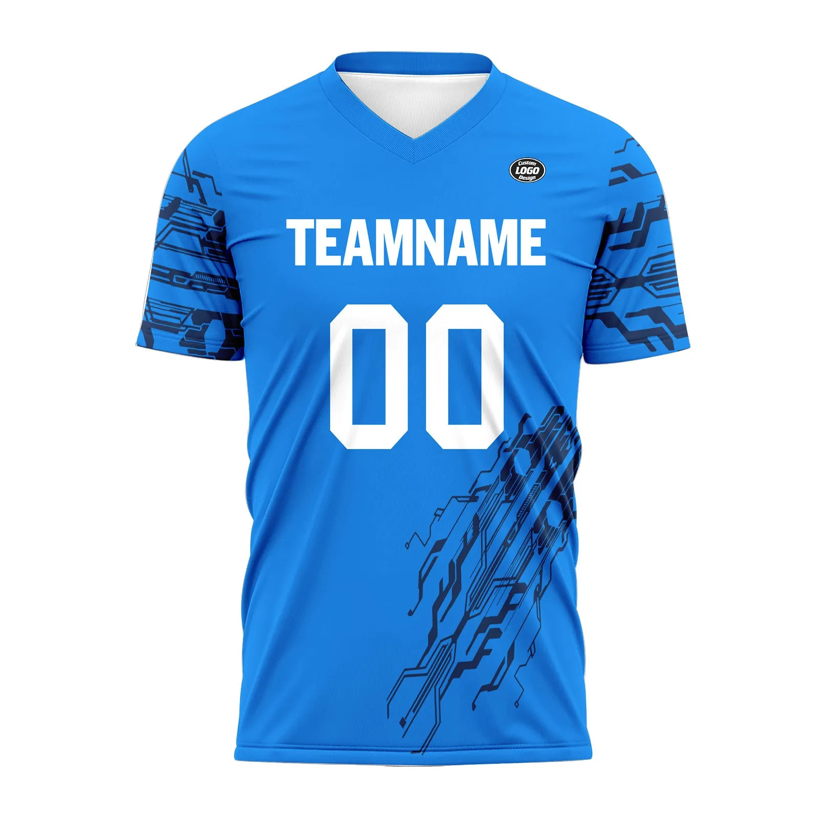 Custom Blue Soccer Sets Jersey Personalized SCJ101-D28044