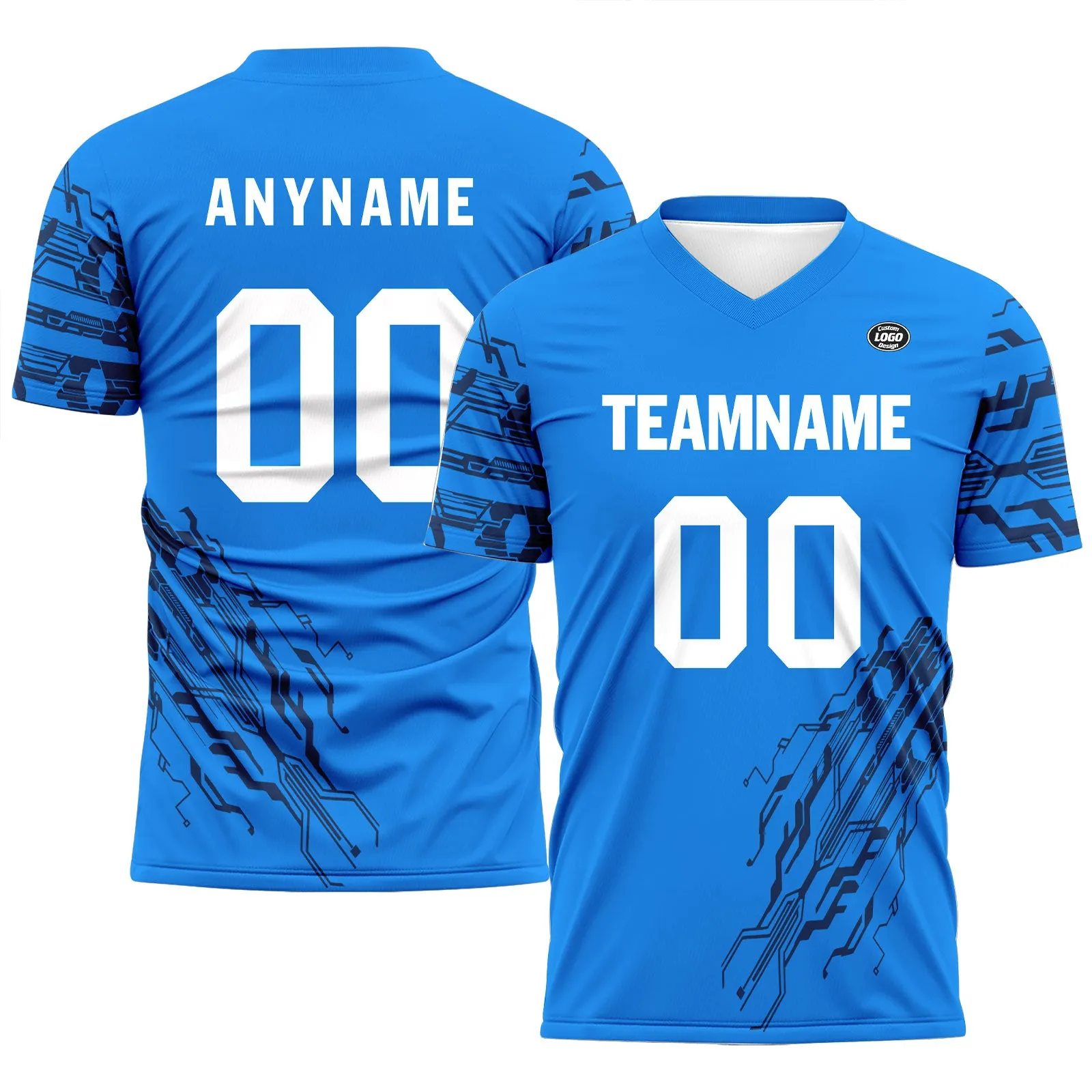 Custom Blue Soccer Sets Jersey Personalized SCJ101-D28044