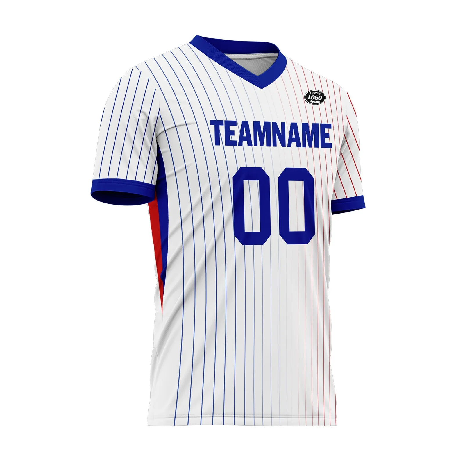 Custom France White Blue Soccer Sets Jersey Personalized SCJ101-D06141