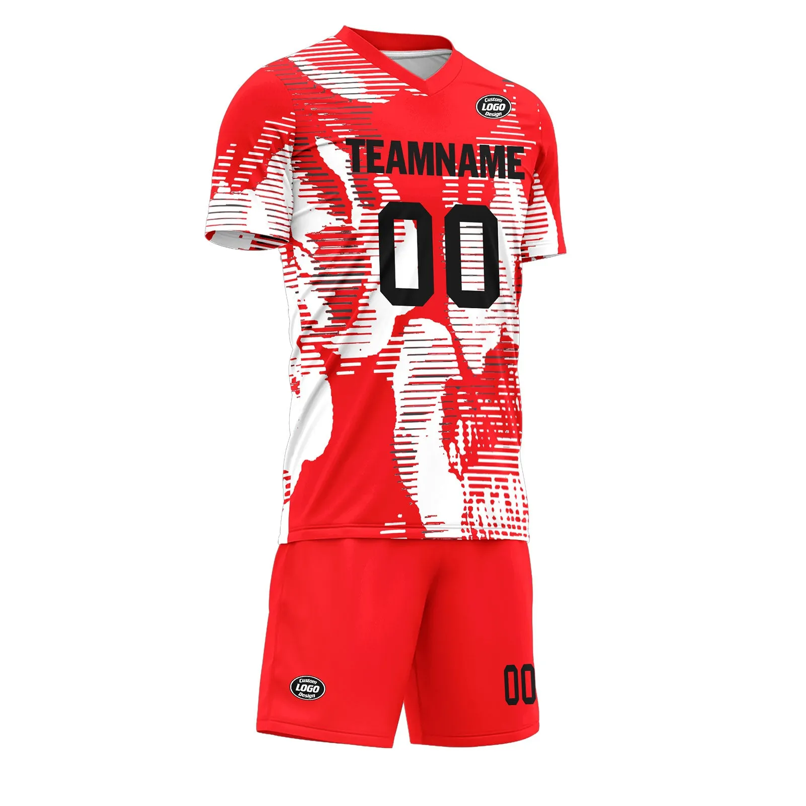 Custom Red Soccer Sets Jersey Personalized SCJ101-D28002