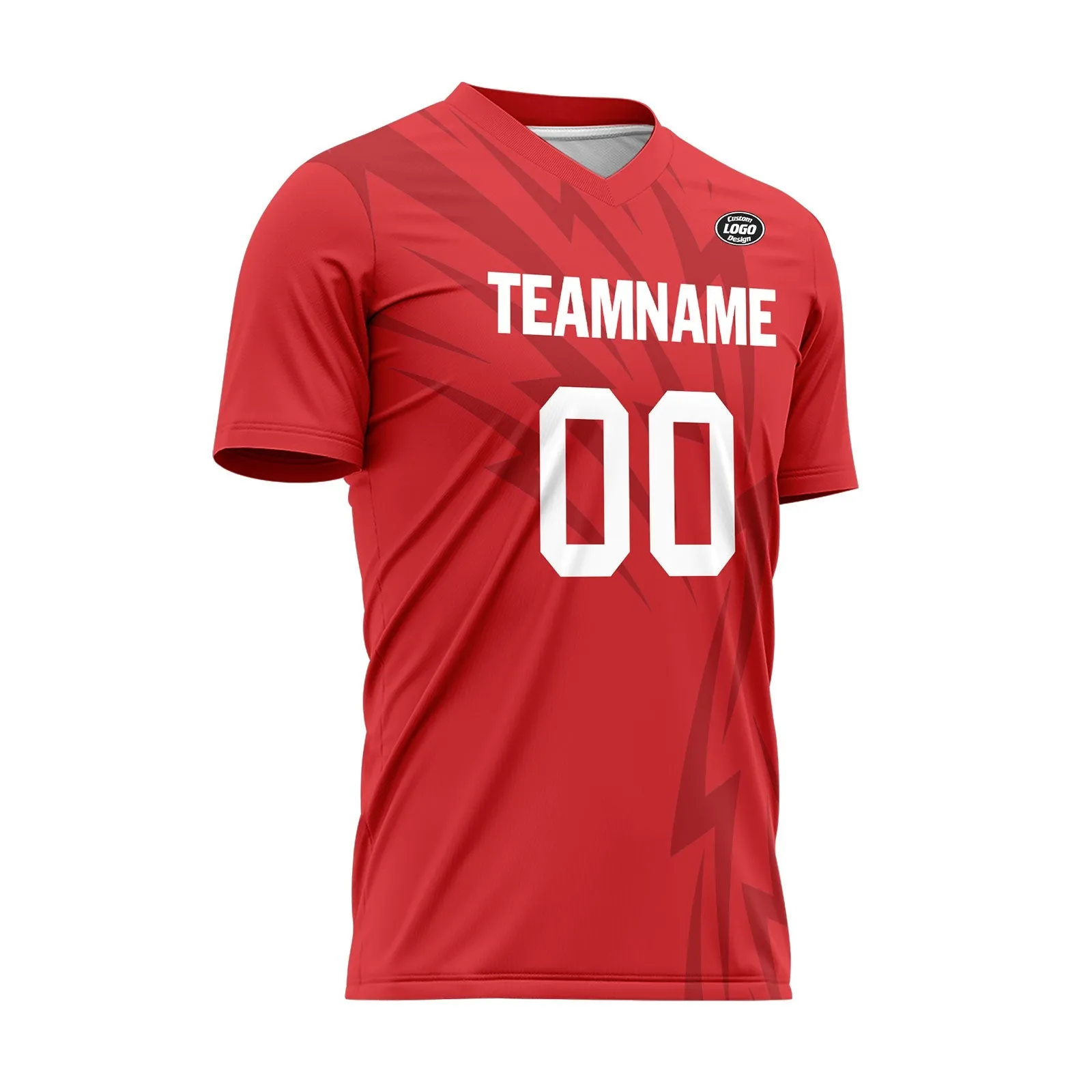 Custom Red Soccer Sets Jersey Personalized SCJ101-D28014