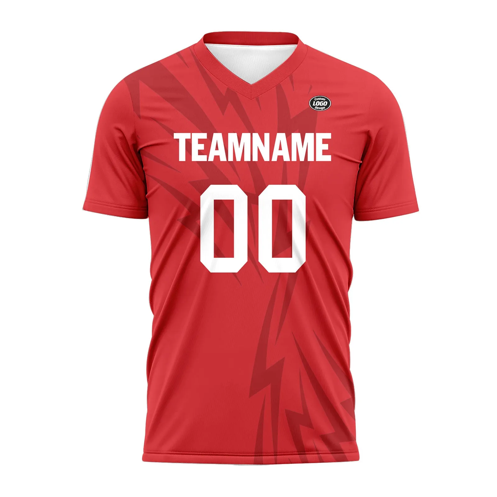 Custom Red Soccer Sets Jersey Personalized SCJ101-D28014