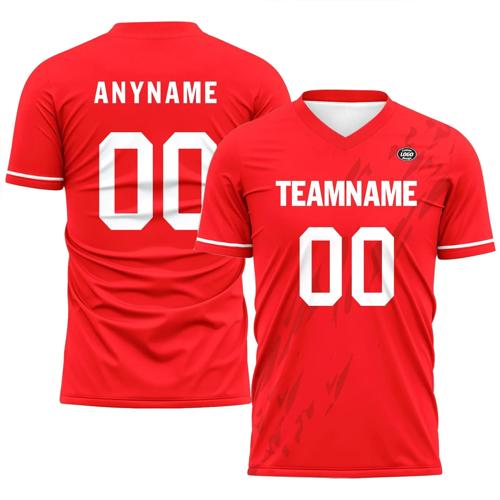 Custom Red Soccer Sets Jersey Personalized SCJ101-D28023