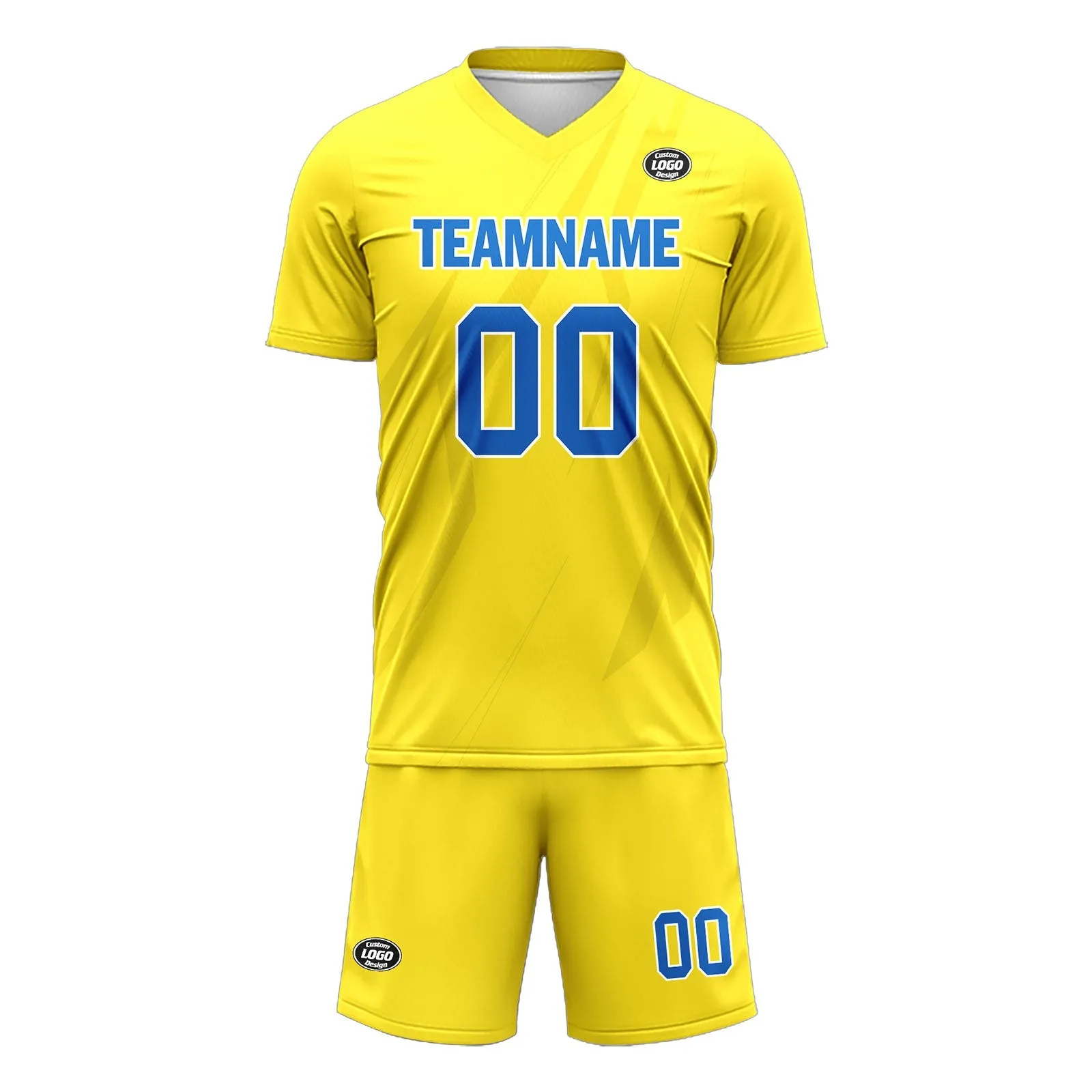 Custom Yellow Soccer Sets Jersey Personalized SCJ101-D28024