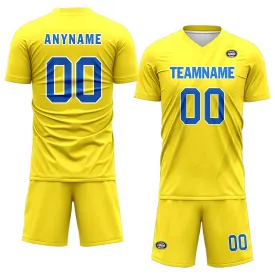 Custom Yellow Soccer Sets Jersey Personalized SCJ101-D28024