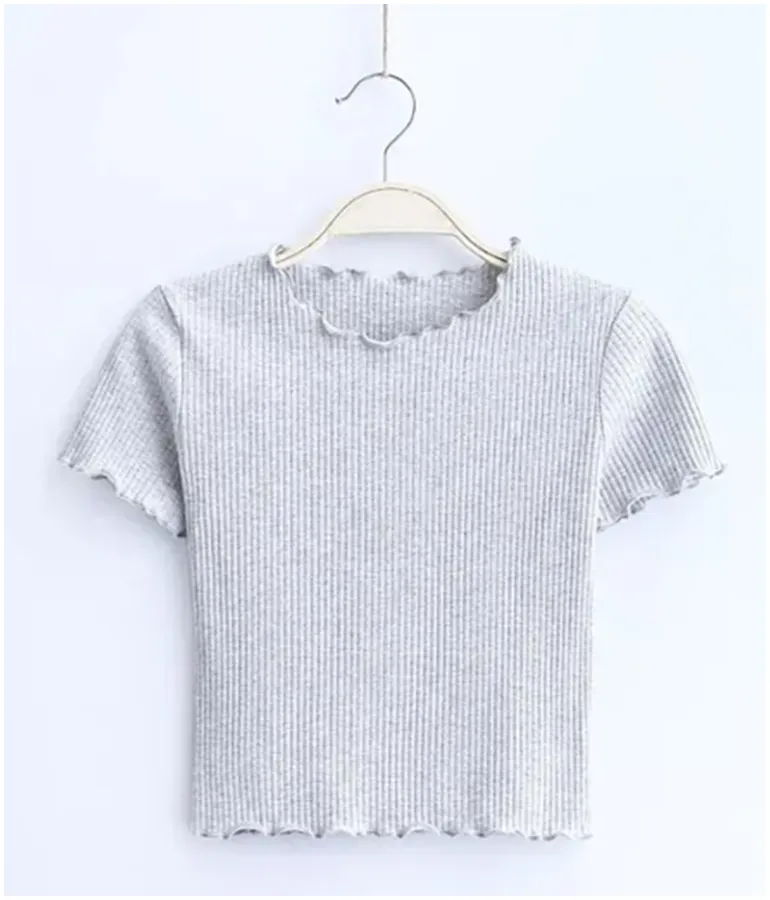 Girl's Cotton Crop Top