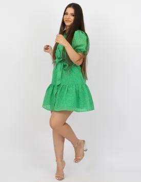 Grace Lantern Sleeve Dress