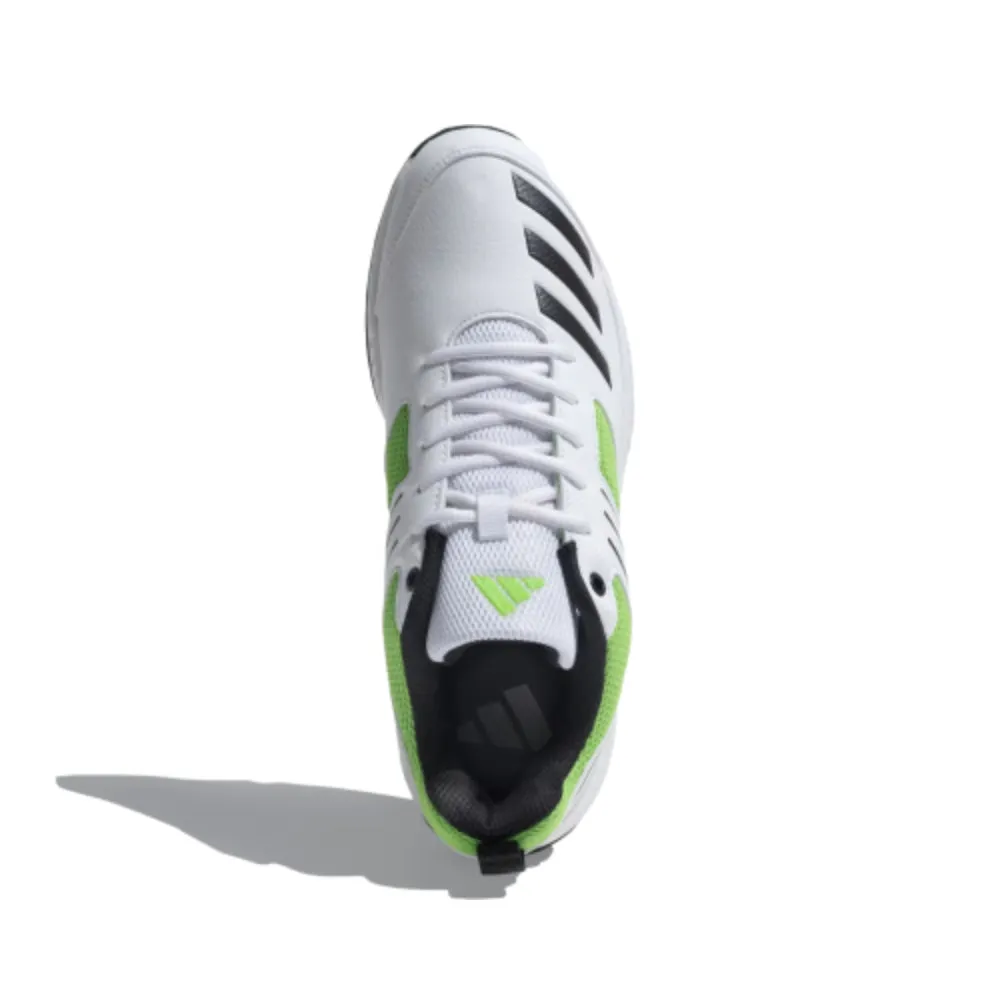 Men's Crihase 23 Cricket Shoe (Cloud White/Core Black/Lucid Lime)