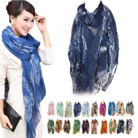 Mix Beauty Color Style Girls Women's Ladies Large Long Soft Neck Scarf Warm Wrap Scarves Shawl