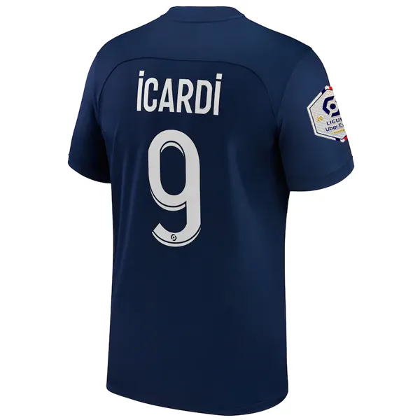 Nike Paris Saint-Germain Mario Icardi Home Jersey w/ Ligue 1 Champion Patch 22/23 (Midnight Navy/White)