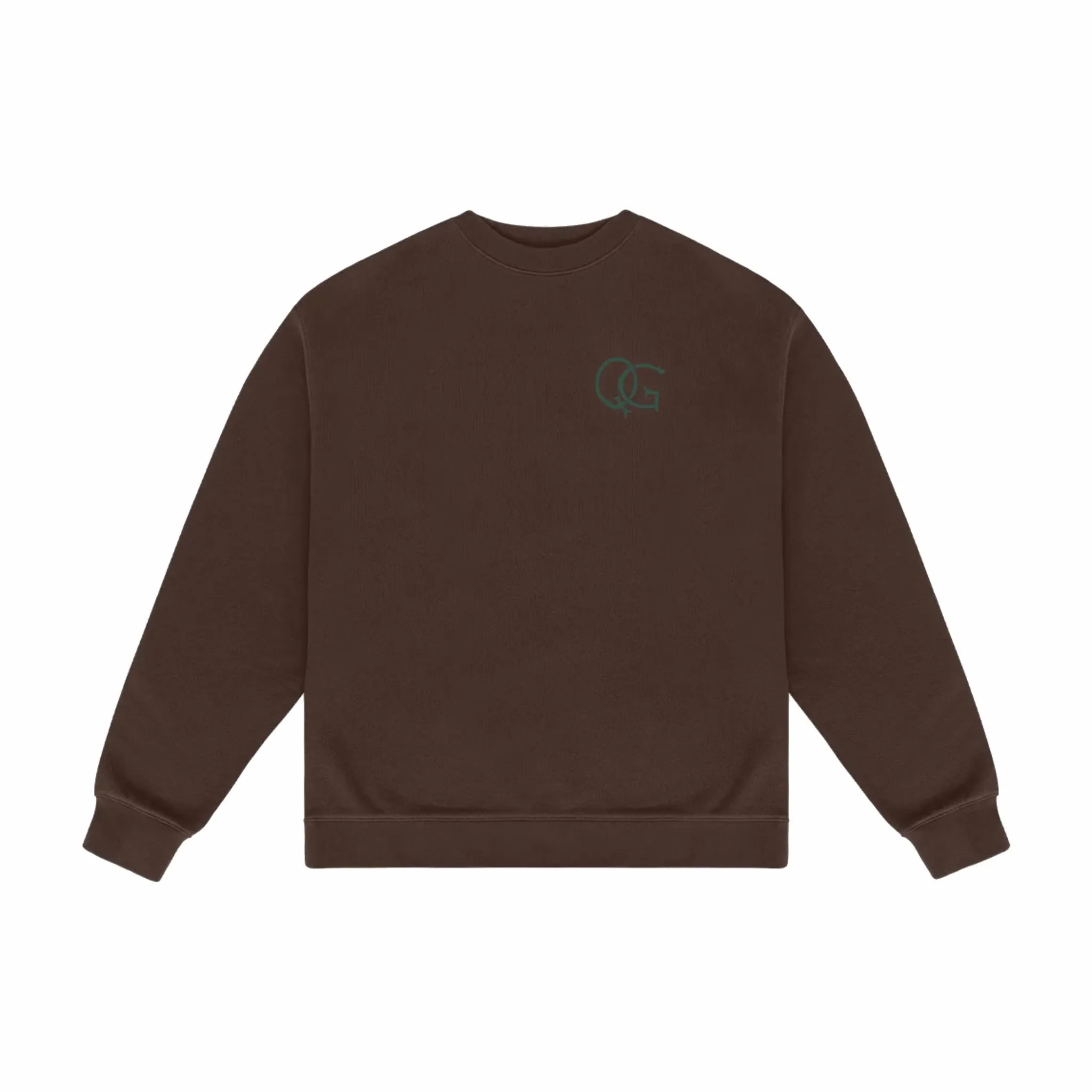 Quiet Golf Initial Crewneck (Brown)