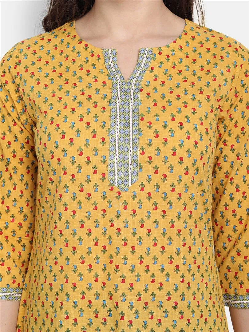 Sanganeri Printed Mul Cotton Short Kurti