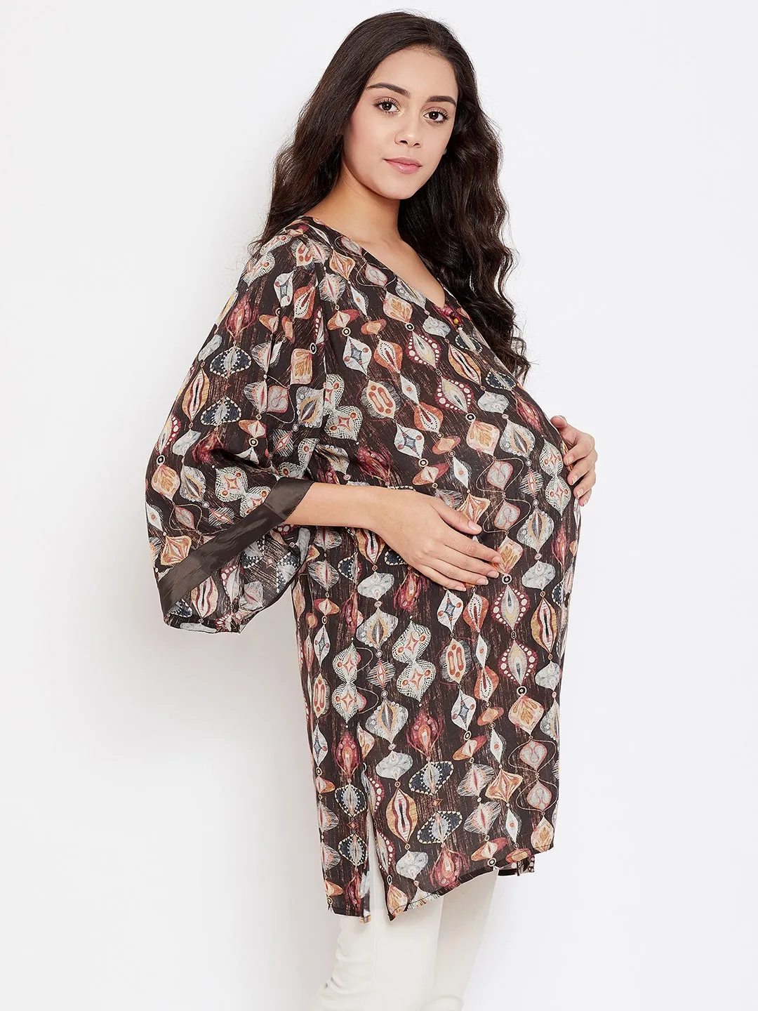 Timber Mosaic Maternity Tunic