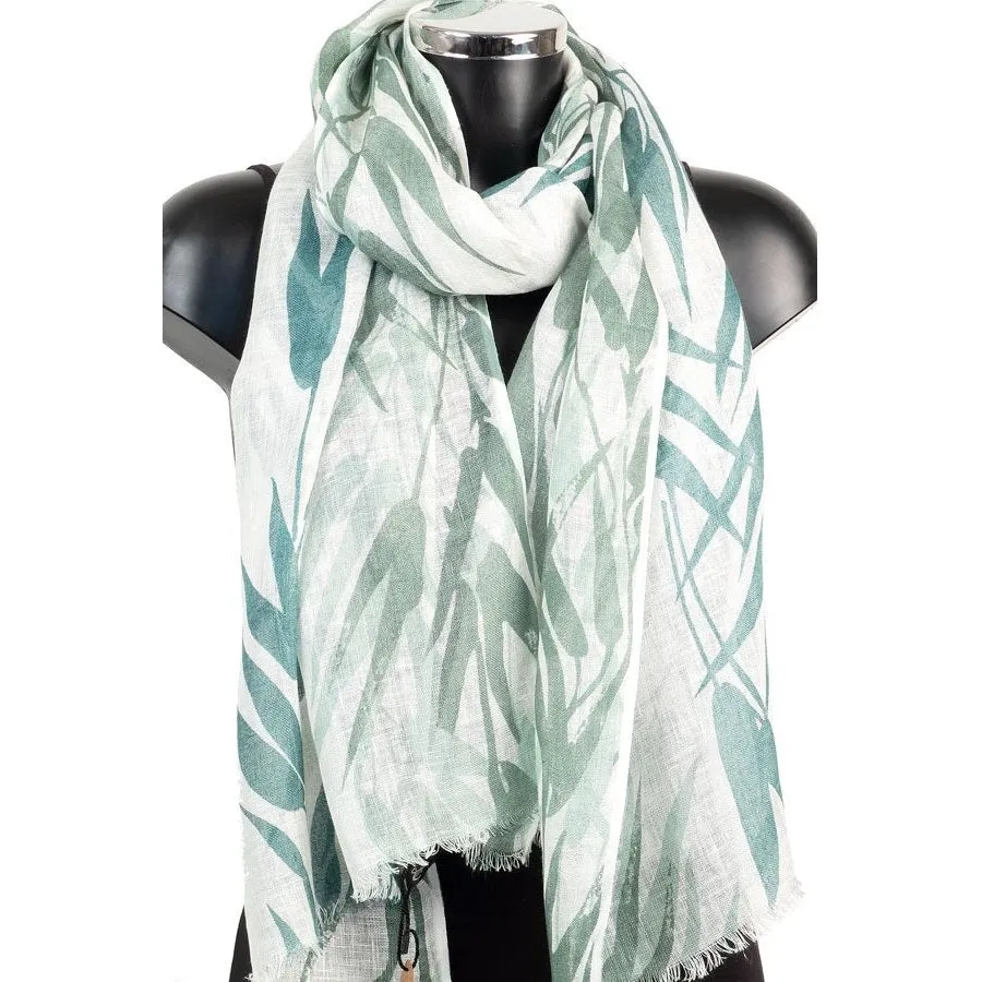 York Scarves - Bamboo Print Linen