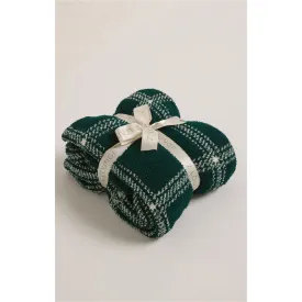 Z Supply Plaid Plush Blanket in Noble Fir