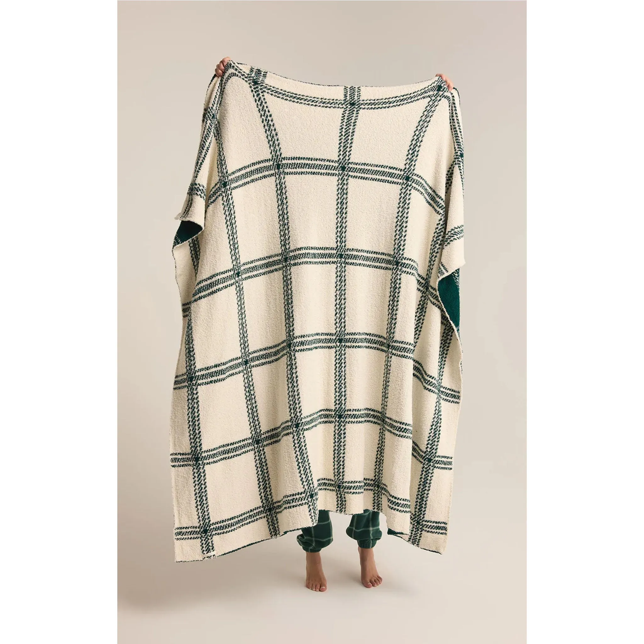 Z Supply Plaid Plush Blanket in Noble Fir